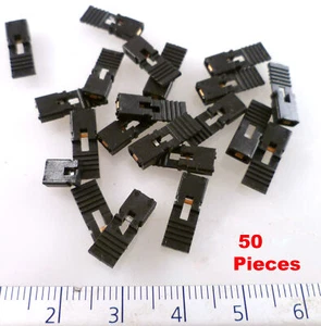 Kurzschlussglied mit Zuggriff 2,54 mm 0,1 Zoll Teilung 50 Stück OM0966X - Bild 1 von 3