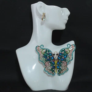 Fashionable Personality Beautiful Insect Series Crystal Alloy Butterfly Brooch - Picture 1 of 12