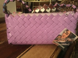 X vintage. Nuevo con etiquetas lámina envolturas de goma/caramelos bolso de mano hecho a mano 10 X 4 - Imagen 1 de 5