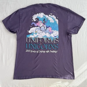 Fantasy Fest Key West 2023 Uniforms & Unicorns Men’s T-Shirt Size M Purple - Picture 1 of 7