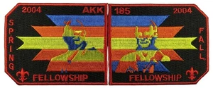 Atta Kulla Kulla Lodge 185 Blue Ridge SC 2004 Fellowship SET Parche Rojo Bdr - Imagen 1 de 2