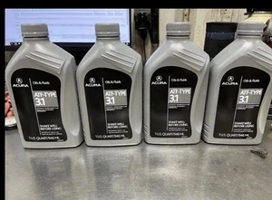 HONDA ACURA Genuine ATF Type 3.1 9 Speed Transmission NEW SEALED X4 Quarts ZF - Picture 1 of 3