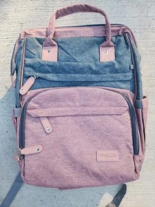 NEW DERJUNSTAR Red Diaper bag Backpack with Portable Bassinet - Picture 1 of 8