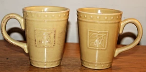 Pair of Sorrento Debby Segura Designs 2009 for Signature Yellow Mugs - Picture 1 of 7