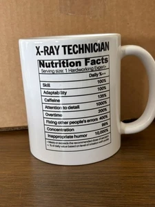 Röntgentechniker Nährwertangaben Kaffeebecher Geschenk für Röntgentechniker Tasse - Bild 1 von 2