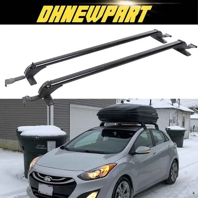 For Hyundai Elantra Top Roof Rack Cross Bar Luggage Kayak Cargo Carrier Lock Foto 1 de 4