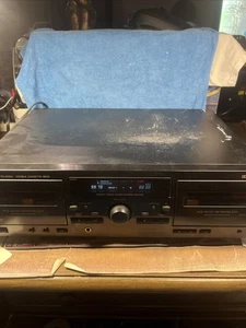 Vintage JVC TD-W254BK Double Dual Cassette Deck Stereo Recorder getestet funktioniert - Bild 1 von 10