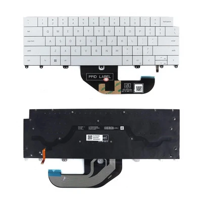 Teclado para notebook dos EUA para Dell XPS 13 Plus 9320 branco com backit para Win8 - Imagem 1 de 4