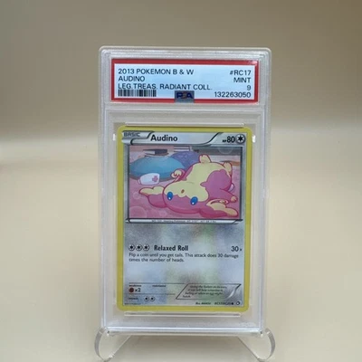 2013 Pokemon B&W Legendary Treasures Audino Radiant Collection PSA 9 - Image 1 of 4