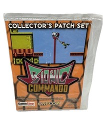 BIONIC COMMANDO Collectors Patch set of 2 RARE NEW SEALED Xbox Nes