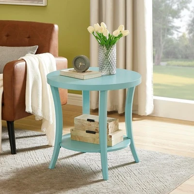 Небольшой прикроватный столик стул круглый акцент хранение тумбочка прикроватная тумбочка с полками - Изображение 1 из 4