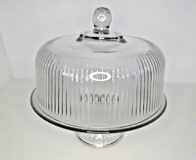 Juego de pastel Monaco Dome de ANCHOR HOCKING CO., excelente estado con caja. Foto 1 de 4