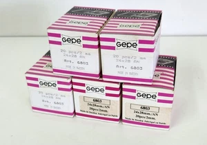 100x Gepe 24x28mm Anti Newton Glass Slide Mounts, 2mm, Art.6803 (5 boxes of 20) - Picture 1 of 6