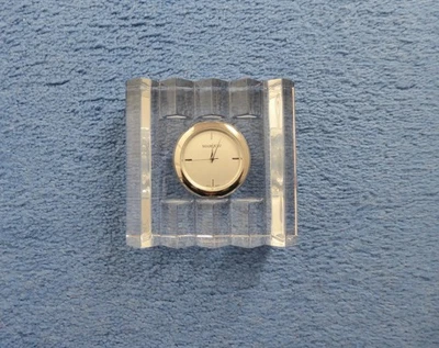 Waterford Marquis Omnia Mantle/Desk Clock with original box. - Image 1 of 4