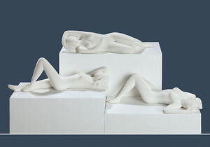 Gilde Skulpturen schlummernde Schönheiten 3er Set erotischer Frauenakt - 20554