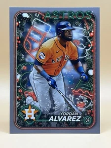 2024 Topps Holiday Yordan Alvarez #H117 Silver Glitter Houston Astros - Bild 1 von 2