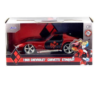 Batman Harley Quinn 1969 Chevrolet Corvette Stingray 1:32 Die-Cast Car - Image 1 of 4
