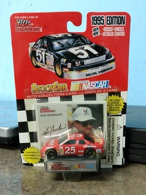 Nascar Racing Champions - Ken Schrader - 1995 - Stock Car & Display Stand (tr) - Image 1 of 4