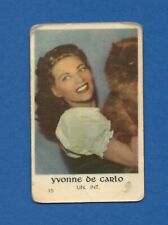 1952 Dutch Gum Card (1-198) #15 Yvonne De Carlo