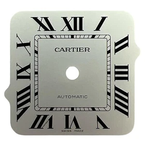 Cartier Santos genuino 35,1 mm esfera romana plateada W2SA0007 - Imagen 1 de 4