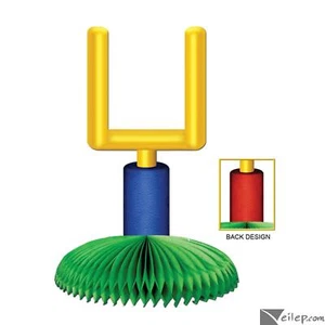 Beistle Goal Post Football Party Decoration 9" Plastic Table Centerpiece - Picture 1 of 1