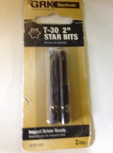 GRK 2-in T30 Torx Screwdriver Bit 2 -Piece - Picture 1 of 1