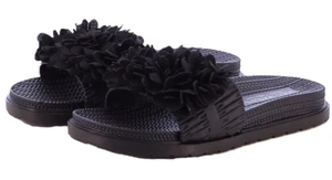 SOLO SOPRANI SSW519N12 LILLY CIABATTE SCARPE DA INFILARE DONNA FIORI BLACK NERO - Imagen 1 de 5