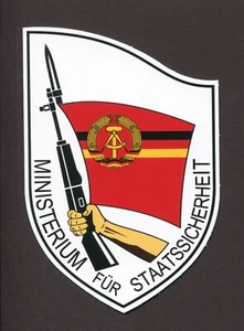DDR DDR DDR DEUTSCHE STASI STAATSSICHERHEIT GESTANZTER AUFKLEBER 3,5"x5" Kommunisten - Bild 1 von 1