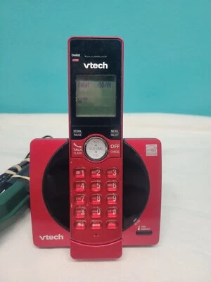 Vtech Cordless Phone System w/ Caller ID/Call Waiting And  Speaker Phone Red - Image 1 of 4