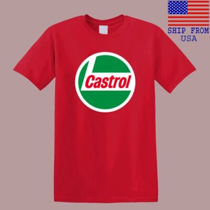 Castrol Oil Racing Car Men's Red T-Shirt Size S-5XL - Picture 1 of 1