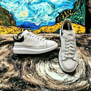 Original authentisch Alexander McQueen übergroß weiß schwarz Größe UK 7,5 - EU 41,5 - Bild 1 von 9