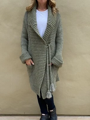 IMPRESIONANTE Cárdigan Tejido Grunge/Estilo Boho Molly Extraño Talla 2 $298 Precio Firme Foto 1 de 4