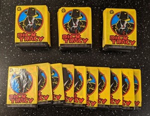 Dick Tracy Trading Cards (10 Pack Lots) O Pee Chee 1990 New Sealed (G)