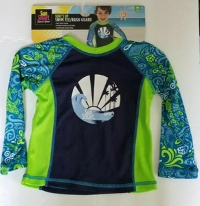 Toddler Rash Guard M 2-4 Years Old Swim Tee Surf's Up Sun Smart UPF 50 Quick Dry - Picture 1 of 5