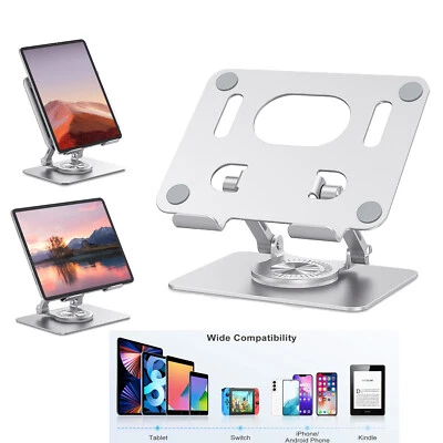 Tablet Stand Adjustable with 360 Swivel Tablet Stand Holder For iPhone iPad - Image 1 of 4