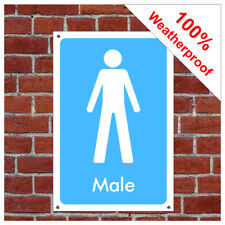 Male toilet symbol sign INF07 Waterproof Solvent Resistant notices
