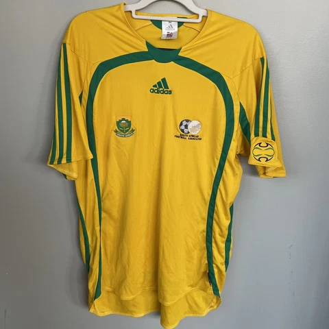 Adidas Mens Large Shirt South Africa Soccer National Team Football Jersey 2005 Cover