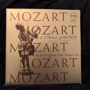 MOZART String Quintets - BARCHET QUARTET, Kessinger - VOX 3LP BOX 1963 - Picture 1 of 4
