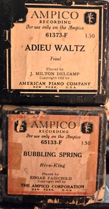 RIVE-KING & FRIML Large Ampico Piano Rolls - Picture 1 of 2