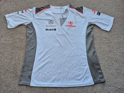 OFFICIAL VODAFONE MCLAREN F1 TEAM MERCHANDISE FEMALE L T-SHIRT FORMULA 1 F1 - Image 1 of 4