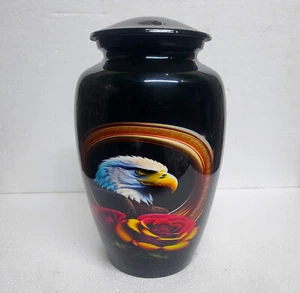 Rose Eagle Cremation Urns for Human Ashes with Velvet Bag 10 inches Adult Urn - Picture 1 of 5
