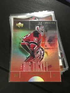 2000-01 UD Reserve The Big Ticket #BT7 Martin Brodeur DEVILS! - Picture 1 of 1