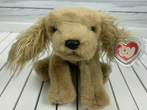 Peluche TY Clásico Corky Cocker Spaniel Cachorro Perro Peluche 1996 De Colección Nuevo con Etiquetas - Imagen 1 de 4