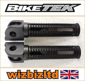 Honda VTR 1000 F Firestorm 1997-2005 [Biketek Front Black Billet Race Pegs] - Imagen 1 de 12