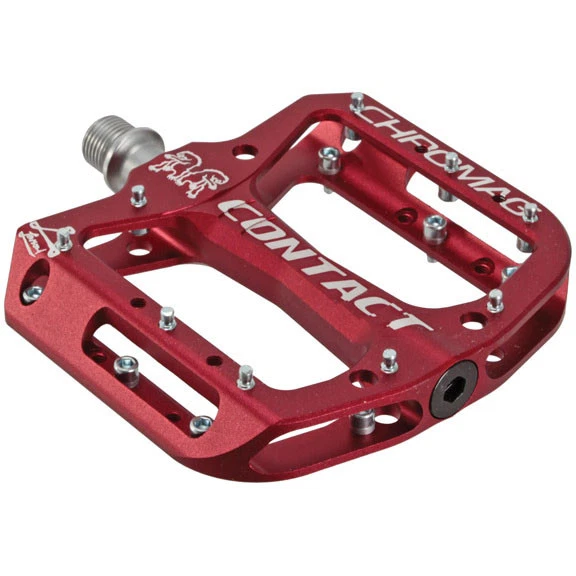 Chromag Contact Platform Pedals Red Bike