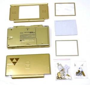 Zelda Triforce Full Replacement Housing Shell Screen Lens Nintendo DS Lite NDSL - Picture 1 of 12