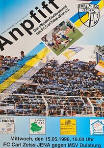 1995/96 2.Bundesliga FC Carl-Zeiss-Jena - MSV Duisburg