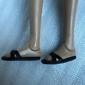 TONNER TYLER WENTWORTH BLACK FLAT 16" DOLL SHOES Fashion Doll SHOE Accessory - Picture 1 of 8