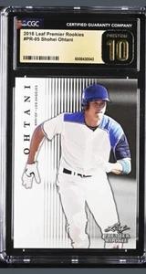 2018 Leaf Premier Rookies #PR05 RC Shohei Ohtani CGC Pristine 10 Black Label  - Bild 1 von 2