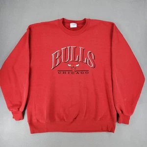 Vintage CHICAGO BULLS NBA Chalk Line Embroidered Sweatshirt Gr. XL Jordan Pippen - Bild 1 von 8